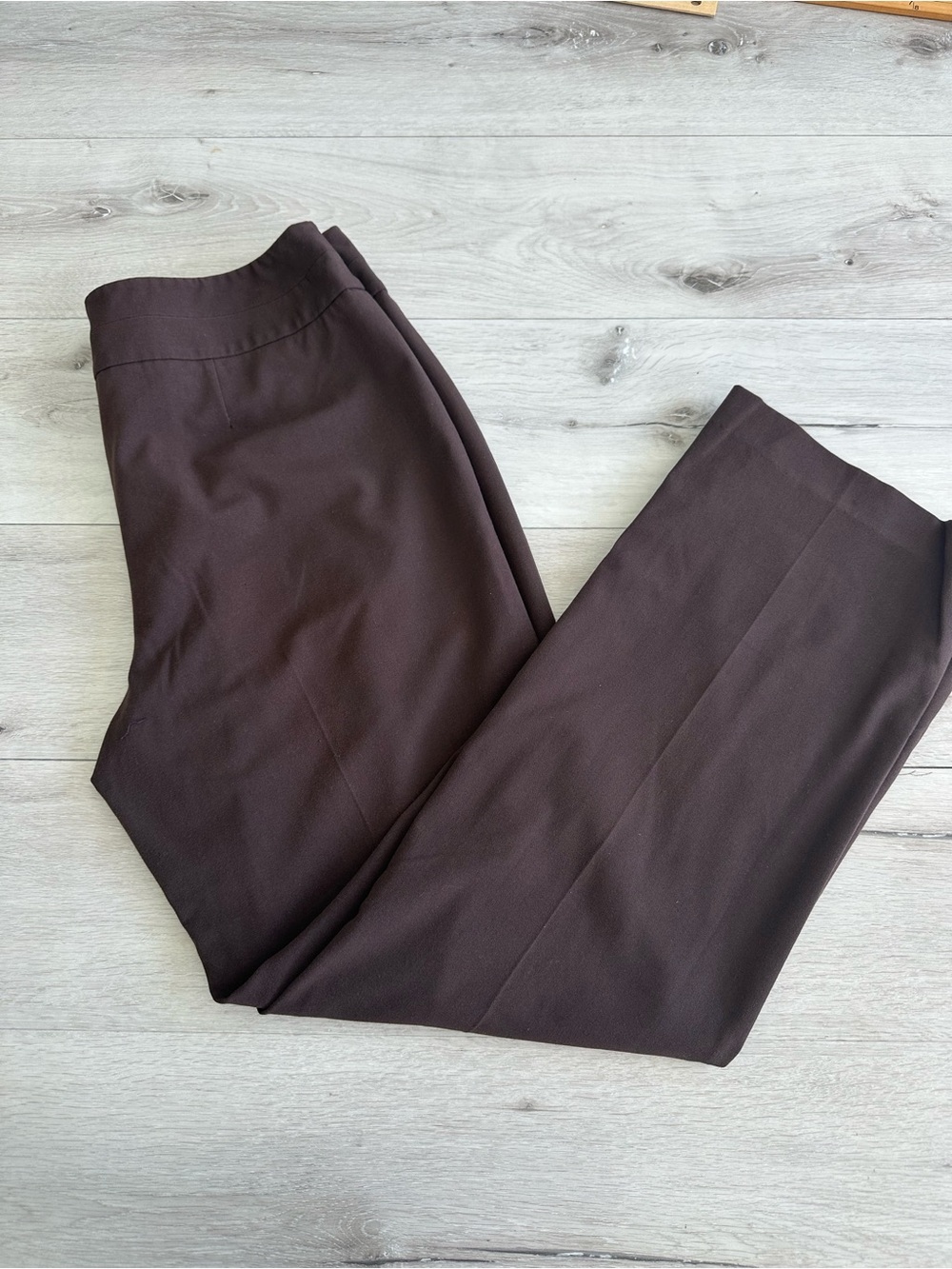 Style & Co Stretch Dress Pants Chocolate Brown Size 16 EUC